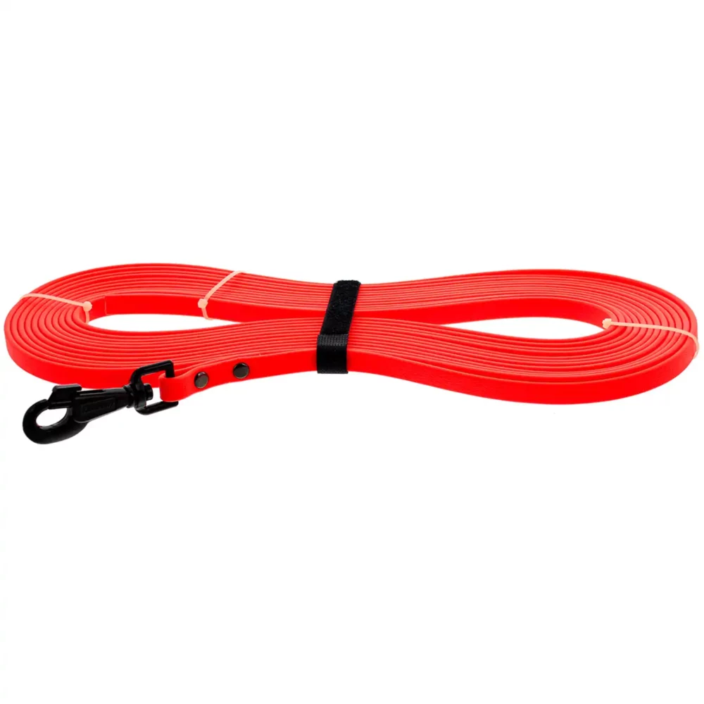 Longe XTREME FIRST 10ML sangle Plate PVC 13mm Orange