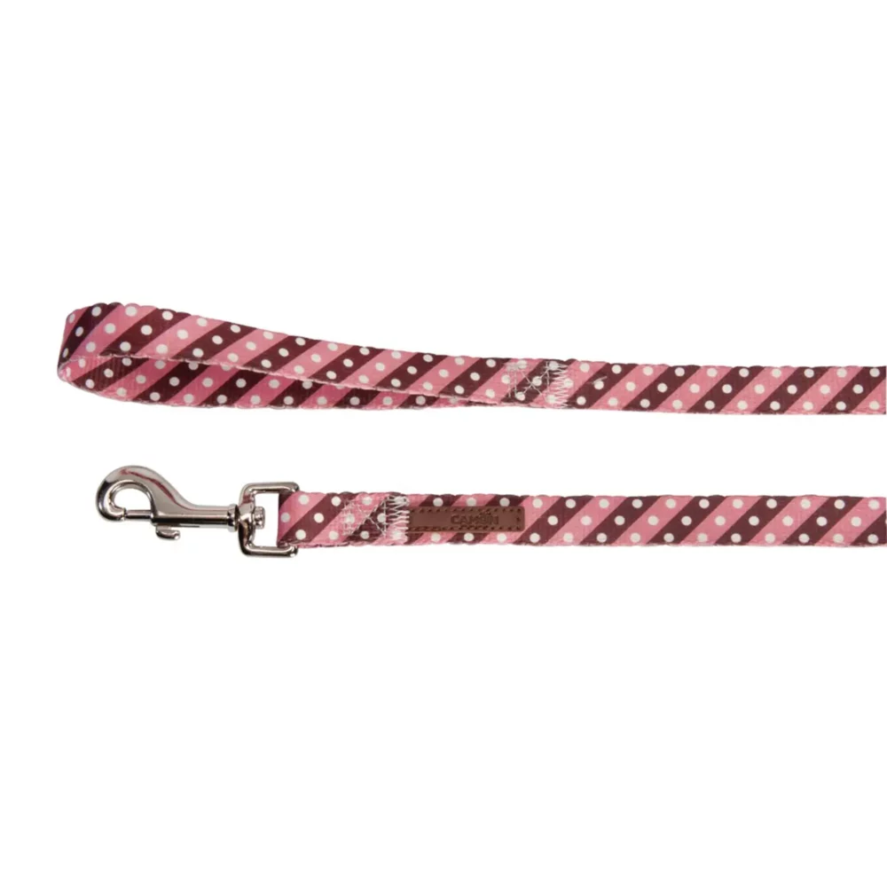 Laisse « Twill Dot Pink » pour chien CM
