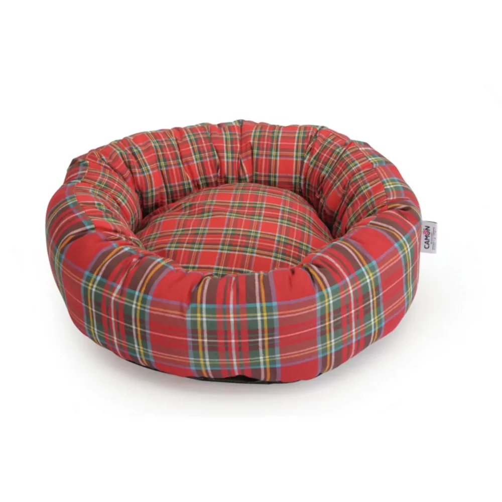 Donut écossais rouge pour chien CM