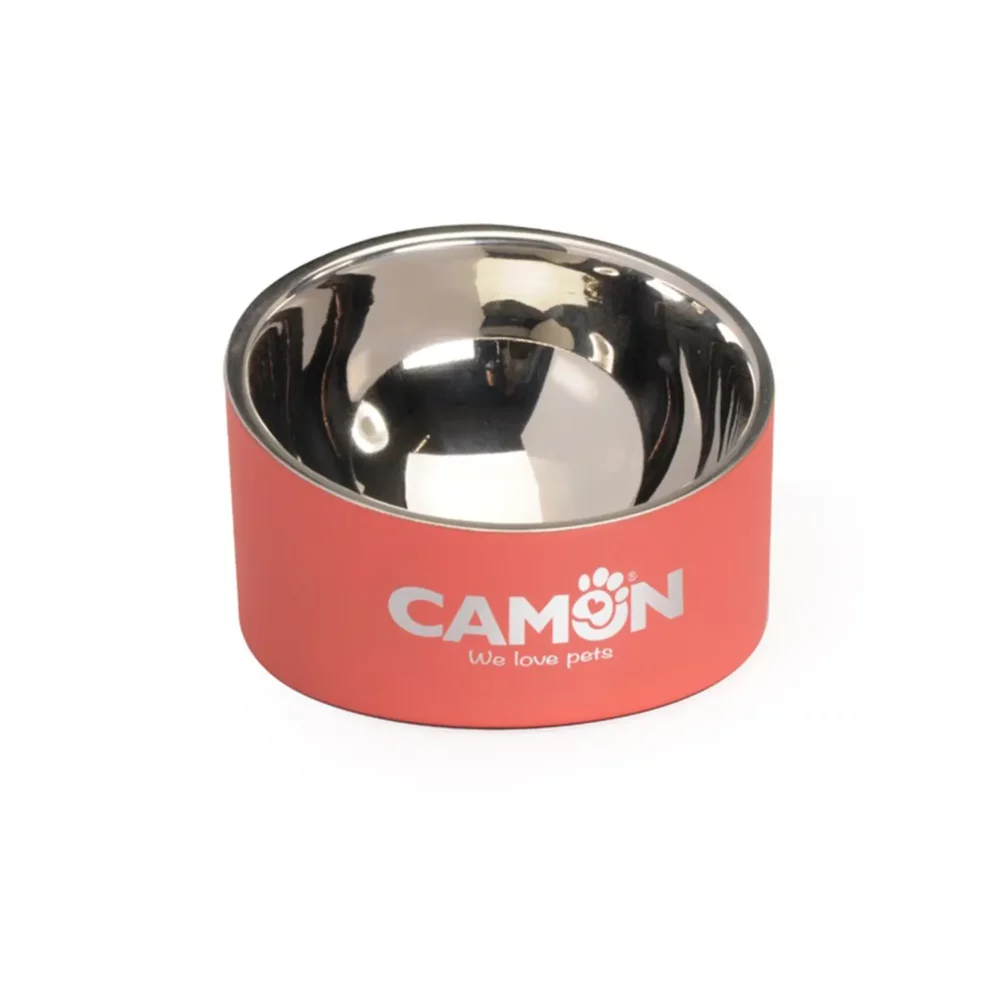 Gamelle en acier incliné à double paroi pour chiens CM