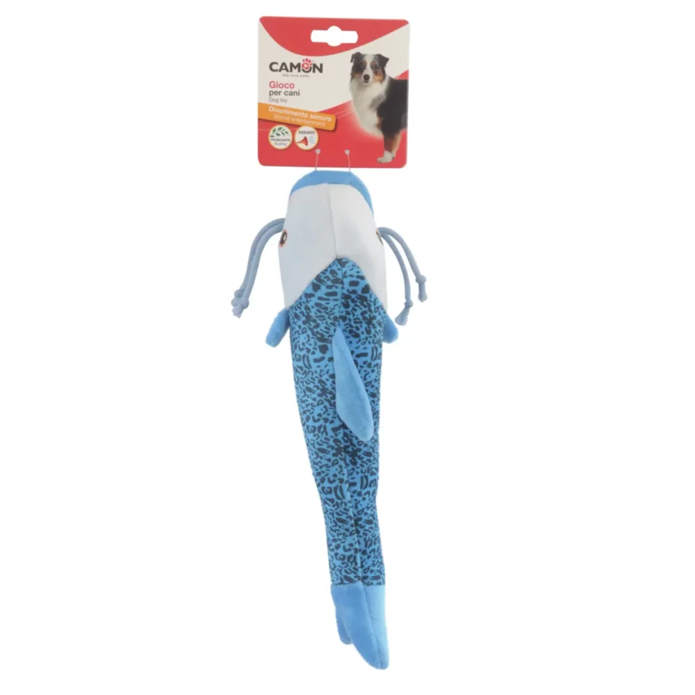 Jouet poisson en polyester pour chien CM