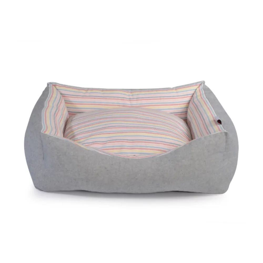 Lit rectangulaire « Recycled - Sweet Stripes » pour chien CM