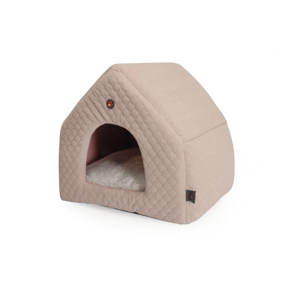 Niche en tissu avec coussin amovible pour chien CM