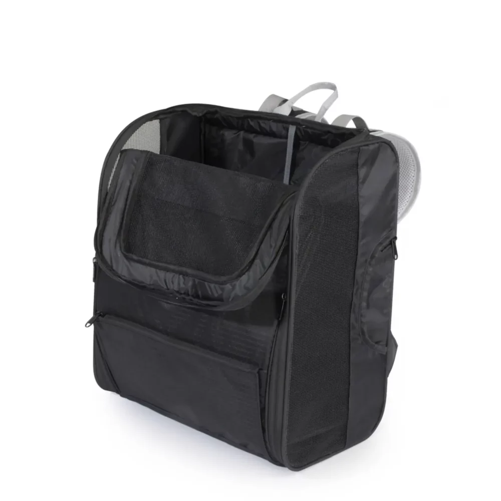 Sac à dos de transport noir pour chien CM