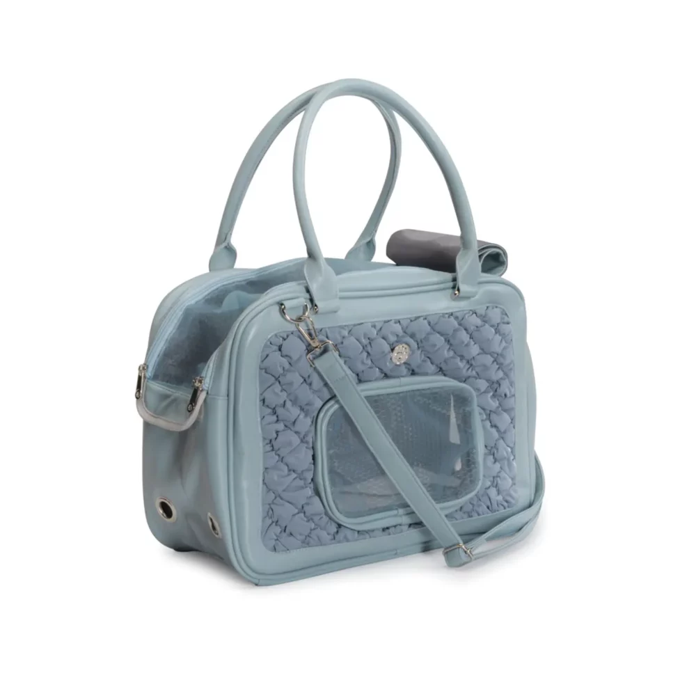 Sac de transport bleu pour chien CM