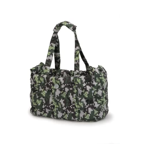 Sac de transport matelassé pixel pour chien CM