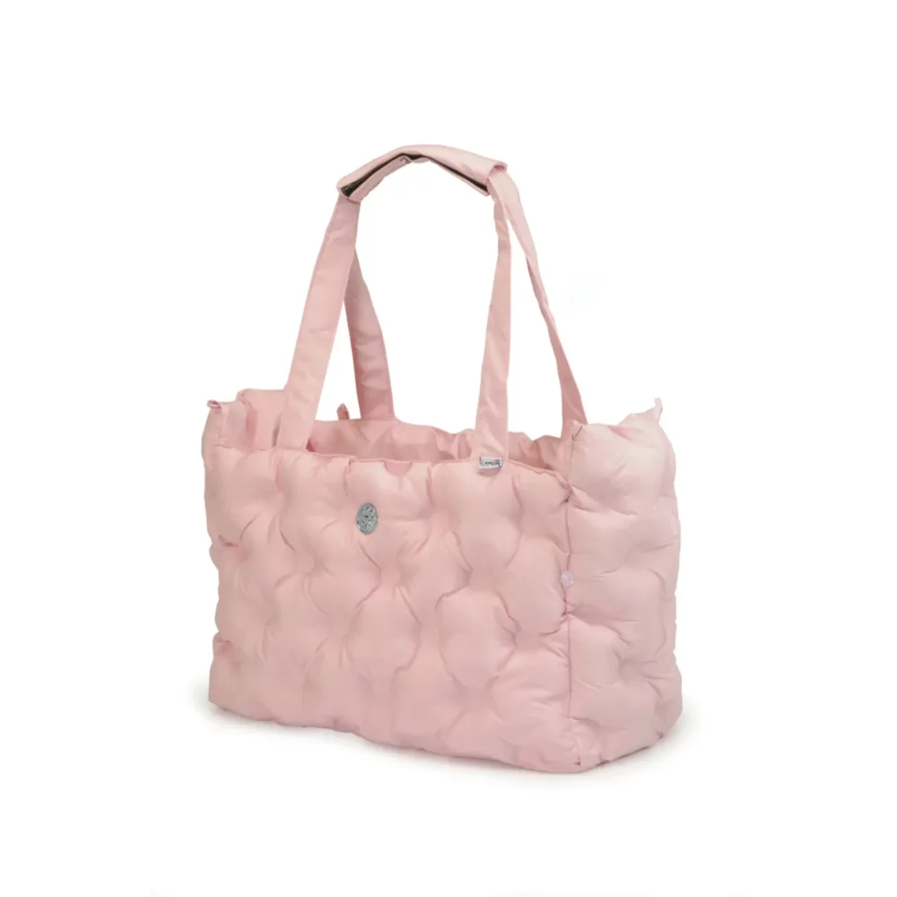 Sac matelassé rose pour chien CM