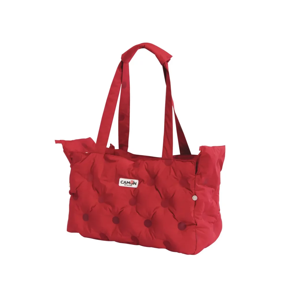 Sac matelassé rouge pour chien CM