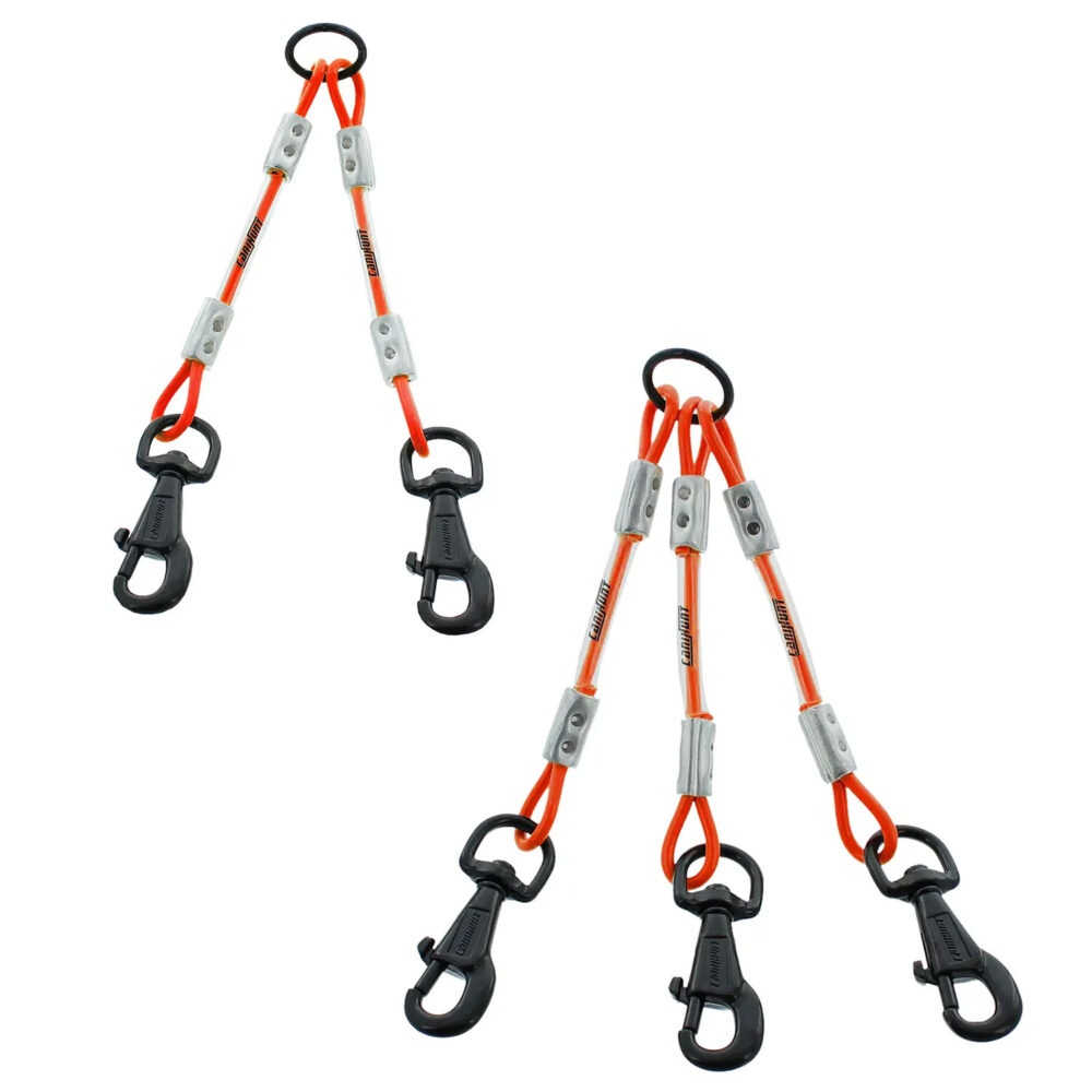 Accouples câble X-TREME double/triple pour chien - Orange
